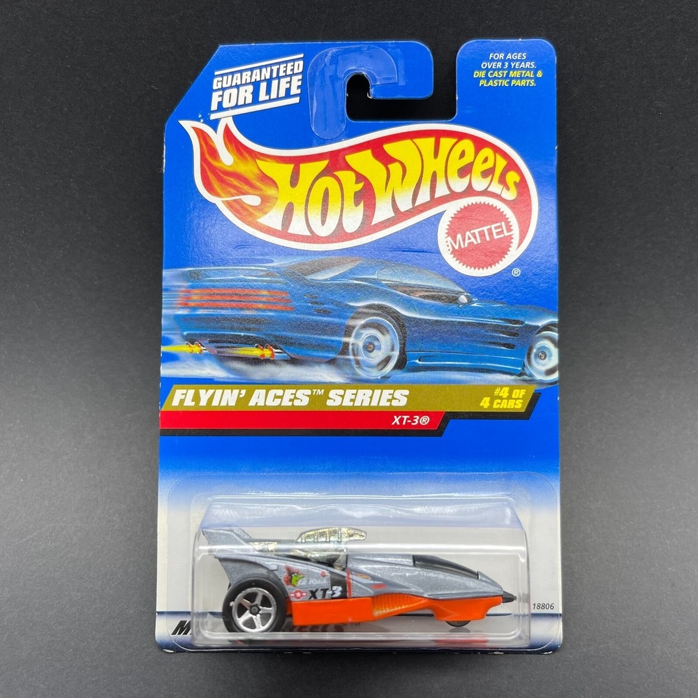Hot Wheels Flyin' Aces XT-3 Three-Wheel‎ Racer Bike Car Diecast 1/64 Scale #740